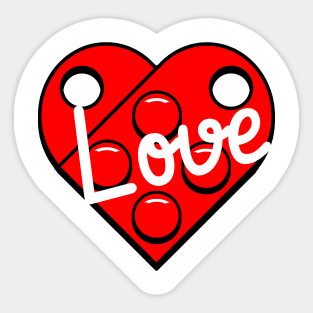 Love Lego Sticker